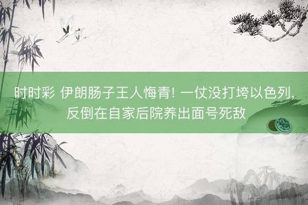 时时彩 伊朗肠子王人悔青! 一仗没打垮以色列， 反倒在自家后院养出面号死敌